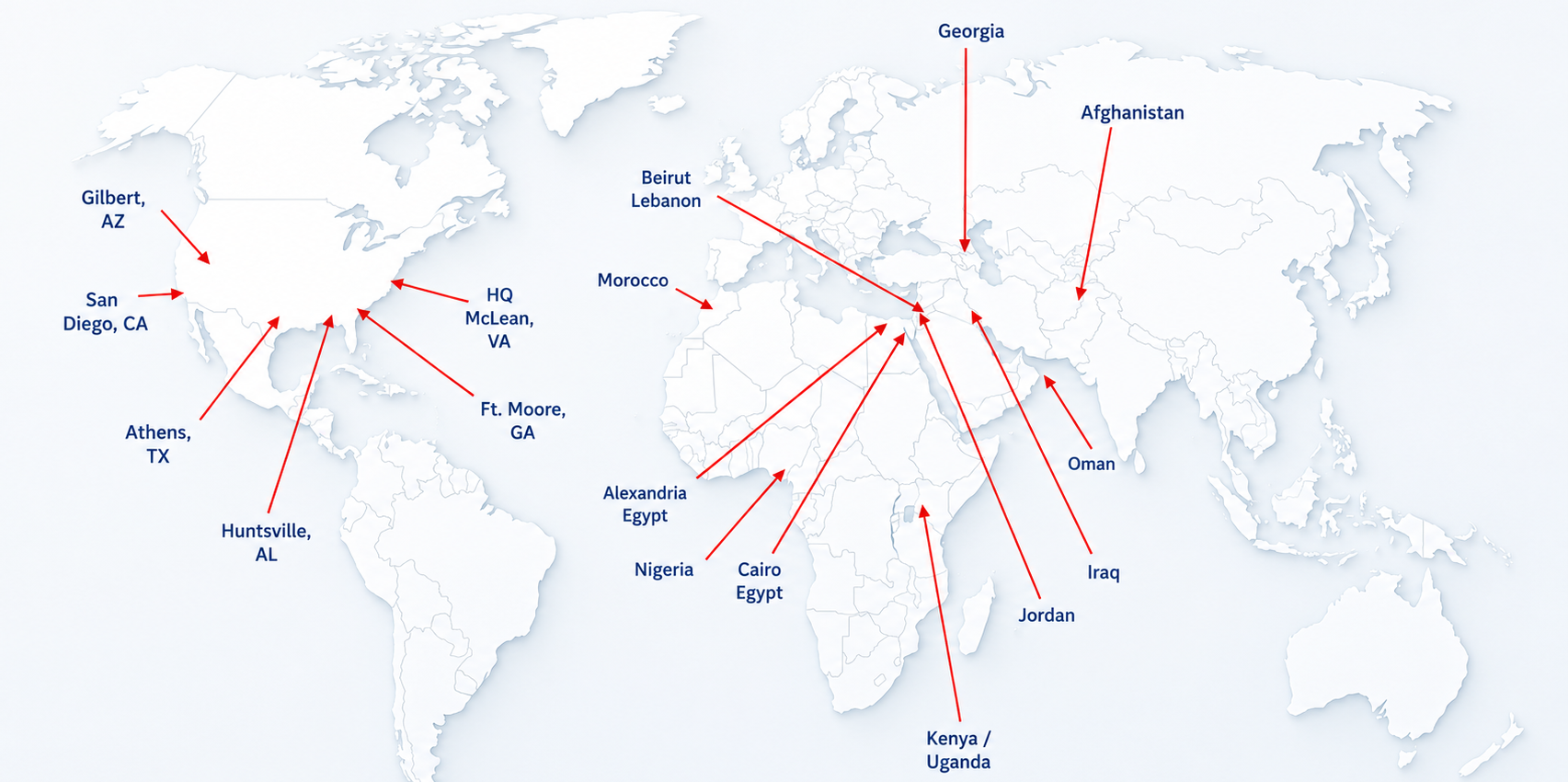 Map of ATSC Contracts